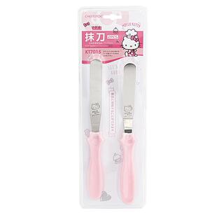 学厨KITTY 食品级不锈钢黄油奶油蛋糕抹刀裱花刮刀2件套烘焙工具