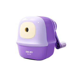 得力卷笔刀小学生专用手摇式小型自动进铅削笔机转笔刀铅笔刀大口径儿童卷笔器铅笔削笔刀手动幼儿园削笔器