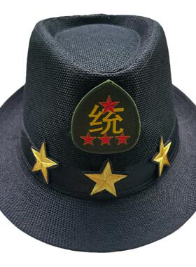 复古休闲礼帽男中年个性红星帽子