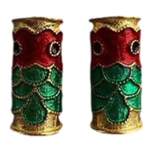 925纯银镀金烧蓝古法金锦鲤手串隔珠手链diy配饰饰品番禺银饰配件