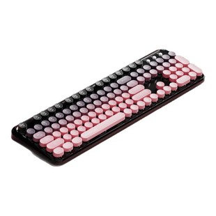 前行者渐变朋克无线键盘鼠标套装机械手感高颜值静音女生办公专用