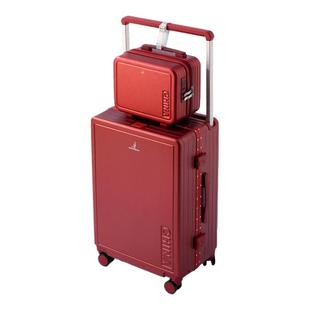 袋鼠红色行李箱子母结婚陪嫁2025新款新婚婚礼密码旅行拉杆皮箱子