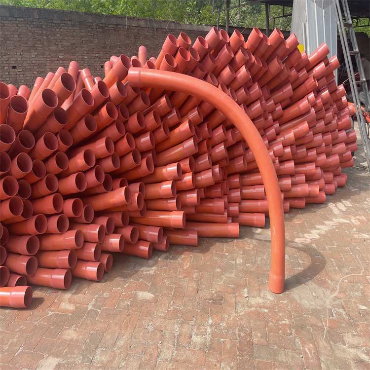 双冠源头厂家供应风力发电弯弯头倍CPVC大风机穿线管大弧形基础