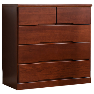 实木五斗柜简约现代客厅收纳柜卧室置物柜抽屉柜储物柜五斗橱斗柜