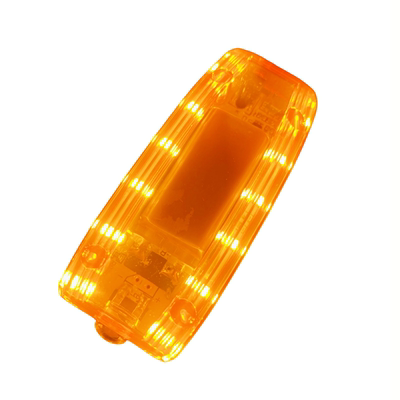 肩闪灯充电夜间闪烁灯夜跑安全警示红蓝肩灯路障灯闪太阳能灯爆