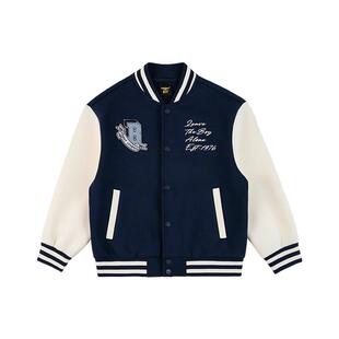 BOY童装26春夏新品美式复古风棒球服男女童同款刺绣徽章夹克外套