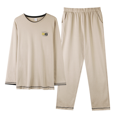 男士长袖睡衣纯棉休闲可外穿