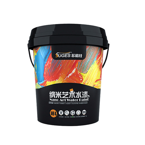苏格仕艺术漆雅晶石高硬度涂料质感漆高档别墅家装抗污墙面肌理漆