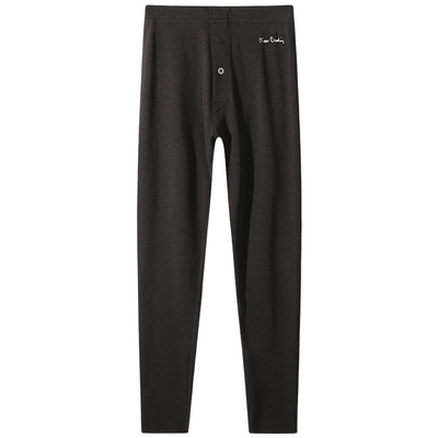 皮尔卡丹男士中厚德绒无痕保暖裤