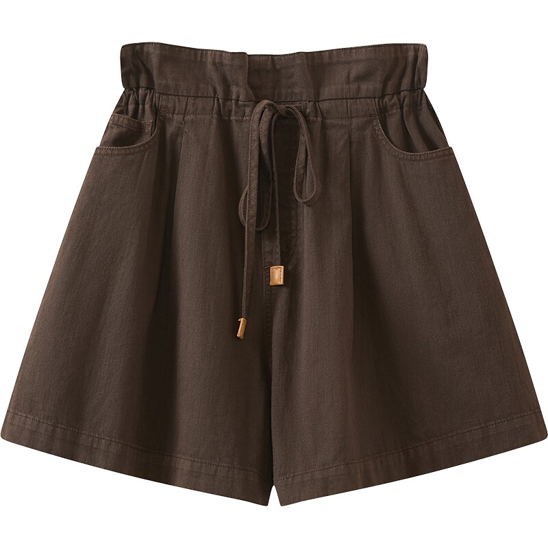 【商场同款】播26夏新品短裤女宽松阔腿都市休闲裤BDT2KD2973