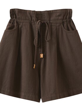 【商场同款】播26夏新品短裤女宽松阔腿都市休闲裤BDT2KD2973