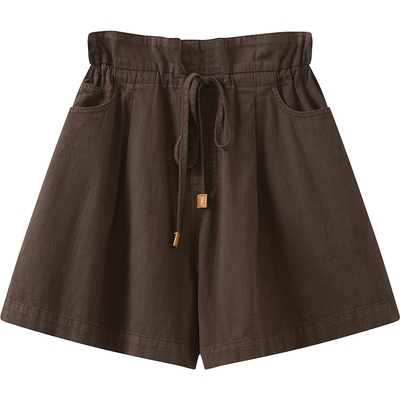 【商场同款】播26夏新品短裤女宽松阔腿都市休闲裤BDT2KD2973
