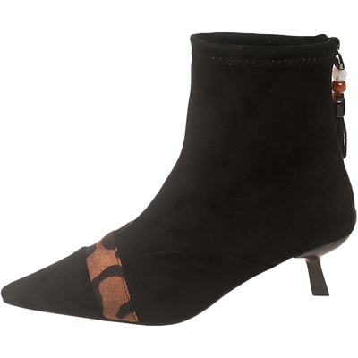 永希女鞋性感法式靴子