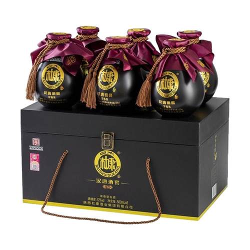 白水杜康汉唐酒窖f88浓香型52度白酒粮食整箱6瓶装送礼佳