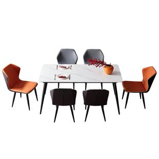 【立即抢购】全友家居岩板餐桌家用方桌意式极简桌椅组合餐厅家具