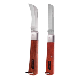 得力电工刀专用电缆剥皮老式绝缘刀专业折叠不锈钢美工勾刀工具