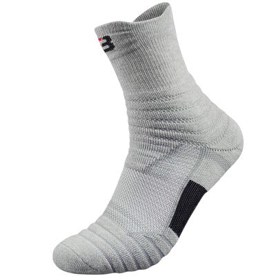 专业运动袜中长筒跑步男女防滑儿童加厚毛巾底袜子实战精英篮球袜