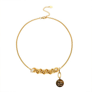 设计感小众真珍珠冷淡风项链超个性的锁骨链潮人欧美时尚颈链欧美