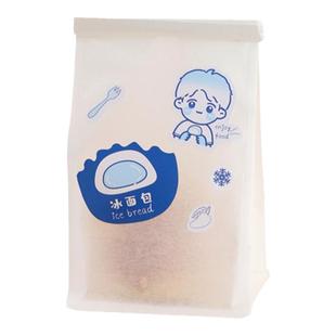 冰面包包装袋子棉纸内覆膜冷藏防水烘焙机封带铁丝吐司切片纸袋