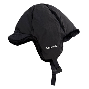 TUshu/圆圆面包帽~冬季滑面毛绒雷锋帽加绒保暖防寒护耳飞行帽潮