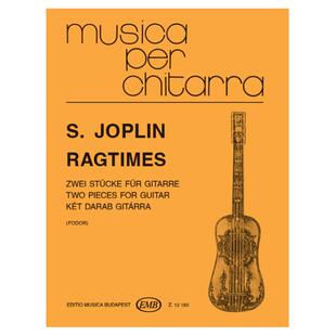 乔普林 两首雷格泰姆 吉他独奏 布达佩斯原版进口乐谱书 Joplin Scott Ragtime 2 pieces for guitar Z12183
