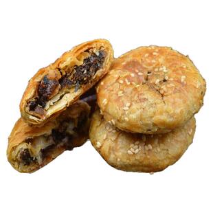 黄山烧饼蟹壳黄手工大烧饼传统风味实体店现烤现发零食特产10个装