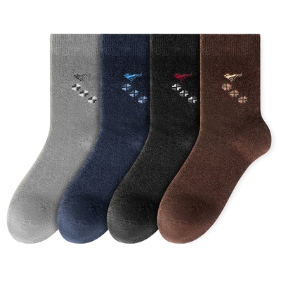 七匹狼羊毛袜子男士冬季保暖防寒