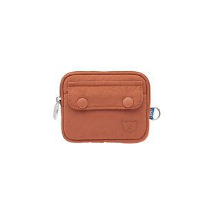 韩国Romane韩系纯色搭扣防水口袋卡包随身便携迷你唇膏耳机零钱包