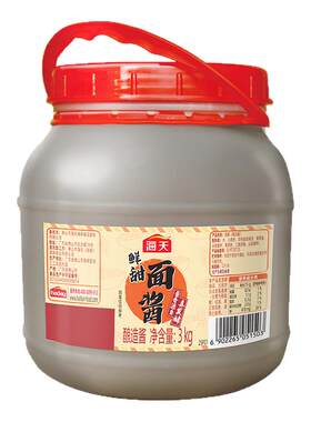 海天鲜甜面酱3kg商用大桶装