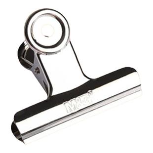 晨光票据夹子固定山形夹不锈钢铁票据夹画板特大号小号书小夹子文件家用多功能强力金属蝴蝶凭证票夹办公用品