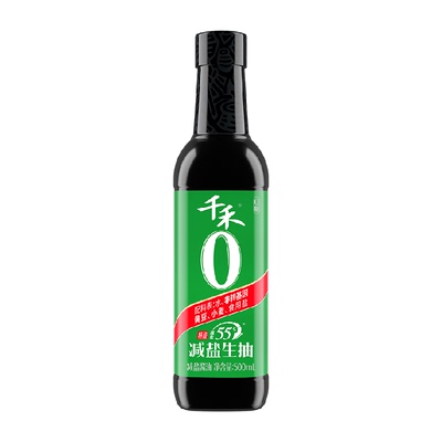 千禾减盐特级生抽薄盐酱油