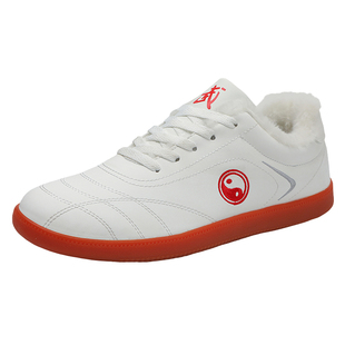 陈家沟太极鞋官方旗舰店冬季加绒保暖棉鞋专业练功鞋纯牛皮武术鞋