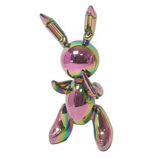 现货 JEFFKOONS杰夫昆斯气球兔摆件软装家居创意客厅波普艺术雕塑