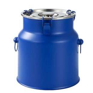 酸奶桶定制颜色LOGO不锈钢密封罐子加厚牛奶桶油桶加盟酸奶水果捞