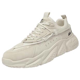 回力男鞋春季网面情侣小白休闲跑步学生运动透气增高防臭老爹潮鞋