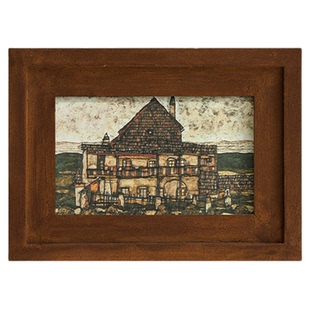 空合 棕色系列古典复古装饰画摆件 样板间民宿家居墙面软装挂画