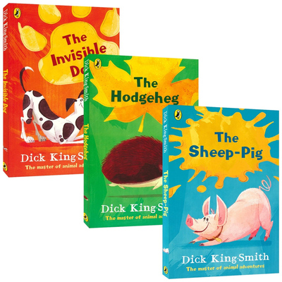 Dick King Smith The Sheep-Pig 牧羊猪 The Hodgeheg 刺猬小不点  The Invisible Dog 隐形狗 儿童动物小说 英文原版进口图书