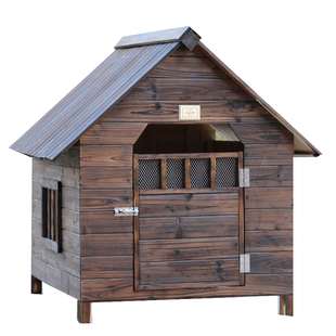 防雨防水实木狗屋狗窝户外室外大型犬屋猫窝狗笼四季通用狗房狗舍