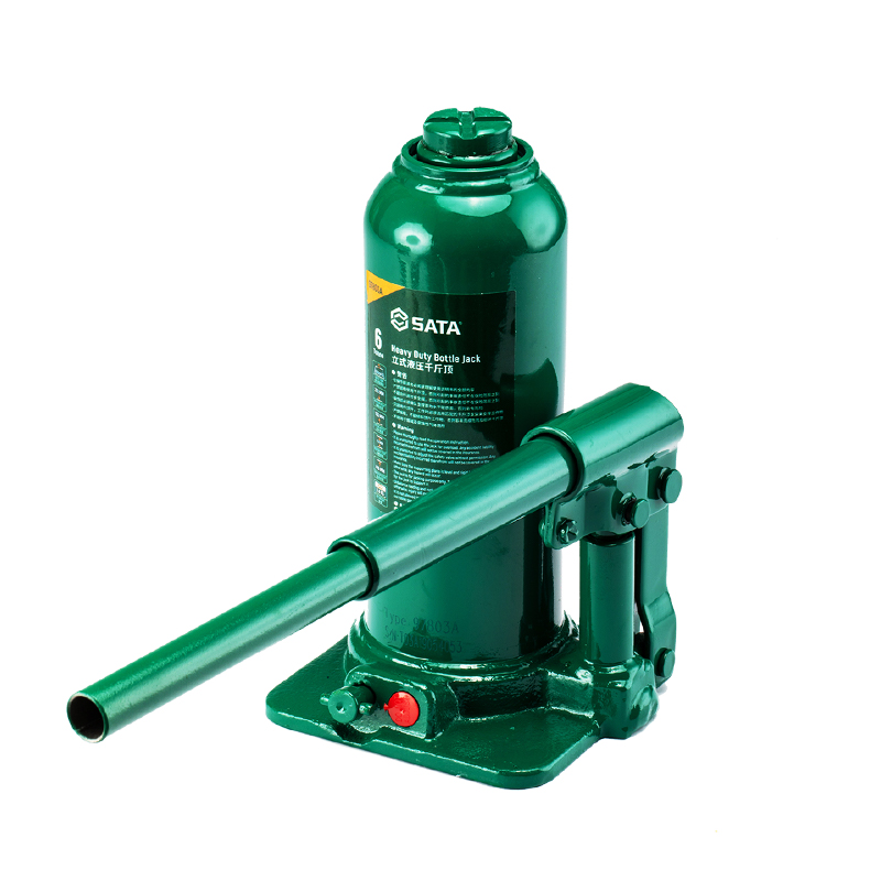 Sata世达立式液压千斤顶2吨小汽轿车载手摇千金顶6吨货车换胎维修