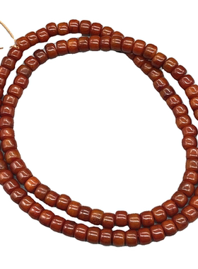 西藏天然做旧108颗牦牛骨佛珠DIY