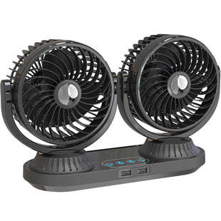 车载风扇12V24V通用2026新款大货汽车内专用制冷小空调usb电风扇