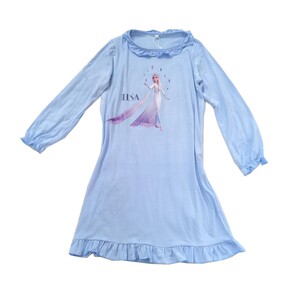 冰雪奇缘睡衣莫代尔女童爱莎睡裙长袖春夏宝宝家居服艾莎公主睡裙