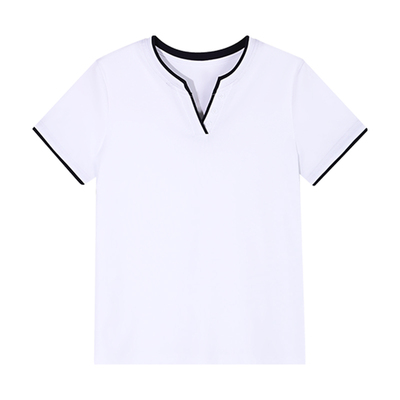 v领短袖t恤女夏季时尚洋气减龄