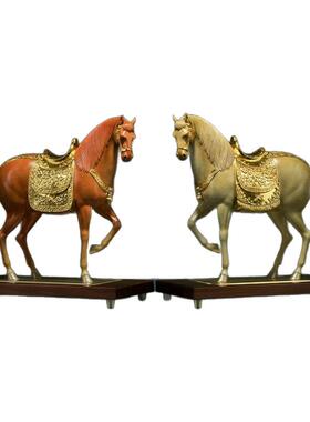 铜师傅铜马摆件富贵唐马
