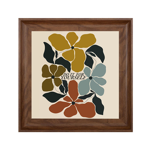 中古风花卉数字油画DIY填充涂色手工绘轻奢高级感客厅复古装饰画