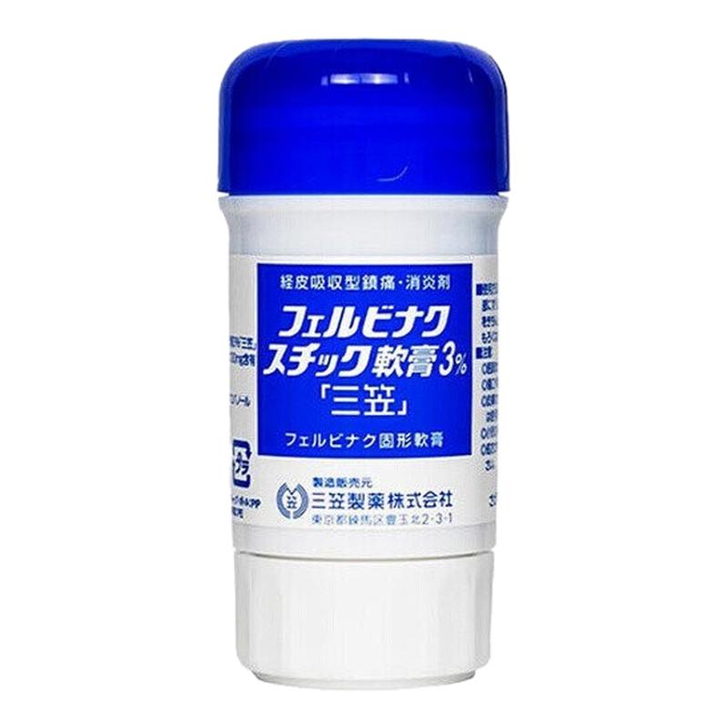 日本三笠制药止痛膏关节痛扭伤涂抹棒40g消镇痛软膏止痛止疼棒