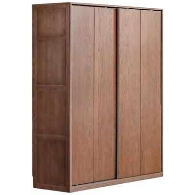 源氏木语现代简约橡木移门衣柜