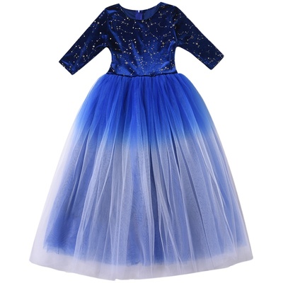 中学生合唱服装女长裙大孩子马甲