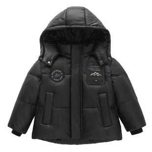 胖胖象羽绒服新款儿童加厚白鹅绒连帽保暖冬季中大童过膝冬装外套