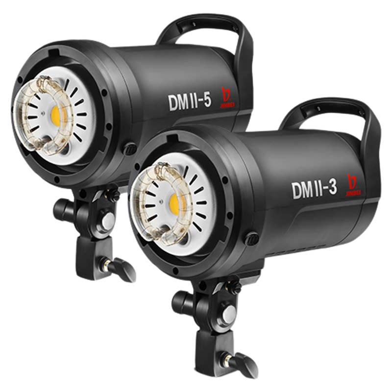 金贝摄影棚闪光灯DMII300W/500W影室人像服装摄影室内拍照补光灯证件照美食珠宝产品拍摄打光聚光柔光灯套装